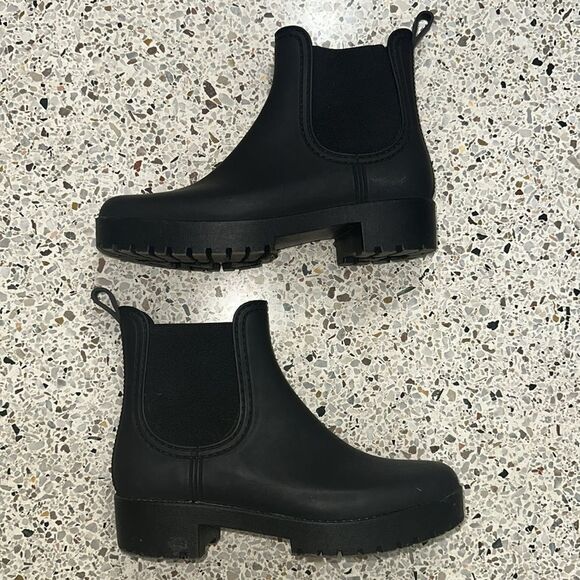 Jeffrey Campbell black Chelsea rain boot 9 - Picture 3 of 7